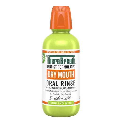 TheraBreath Dry Mouth Oral Rinse Tingling Mint 16oz - MeStore - TheraBreath