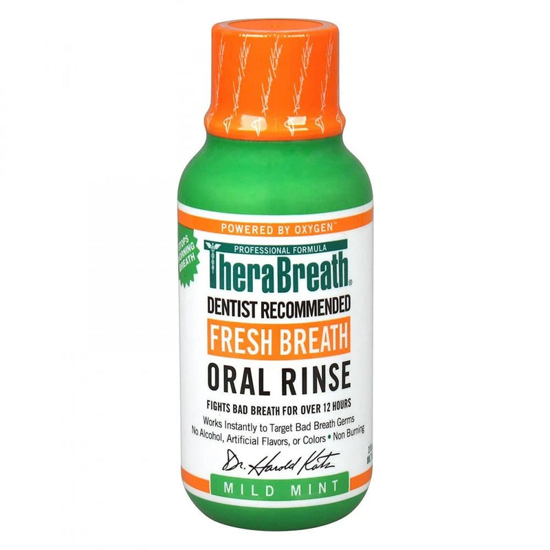 TheraBreath Fresh Breath Oral Rinse Mild Mint 3oz - MeStore - TheraBreath