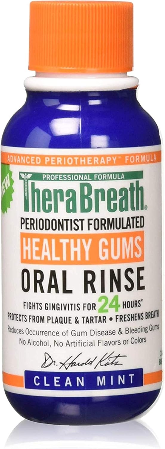 TheraBreath Healthy Gums Oral Rinse Clean Mint 3oz - MeStore - TheraBreath