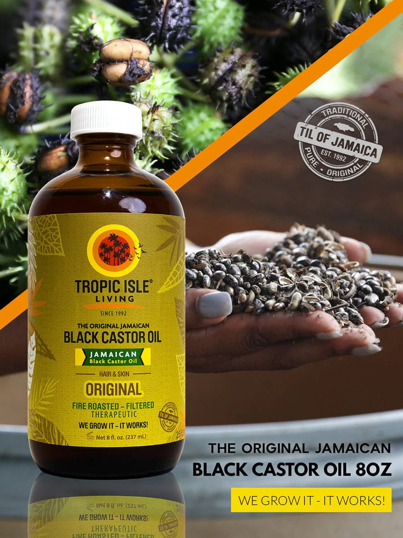 Tropic Isle Living Jamaican Black Castor Oil 8 Oz - MeStore - Tropic Isle