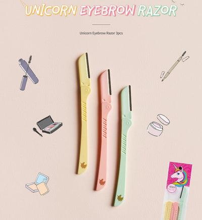 Unicorn Eyebrow Razor (3pcs) - MeStore - Unicorn