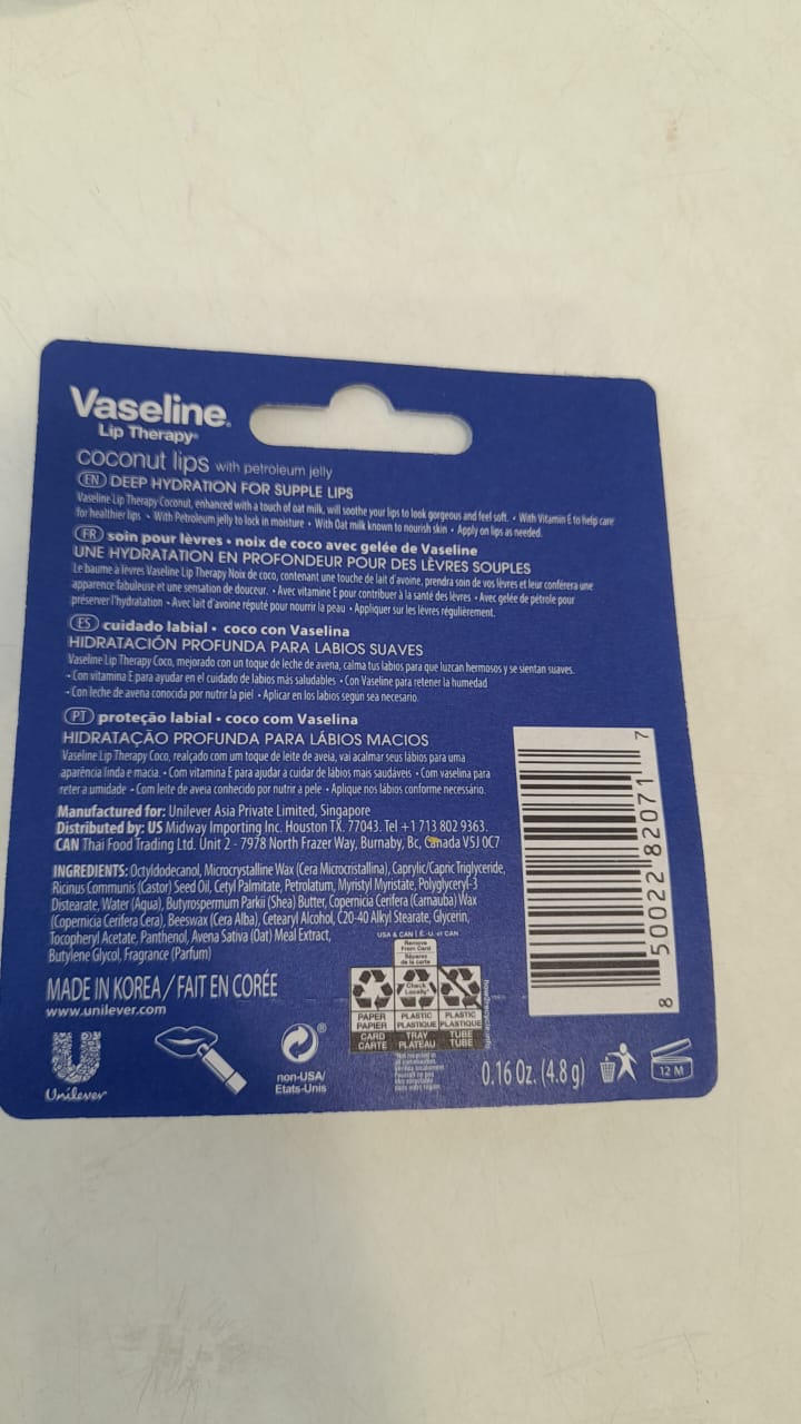 VASELINE CHAPSTICK (KOR) 4.8GM COCONUT - MeStore - Vaseline