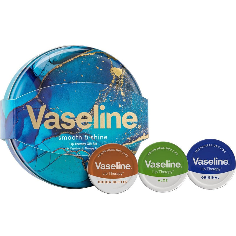 Vaseline Original Lip Therapy Set 4pc 3x20g Lip Therapy & Tin - MeStore - Vaseline