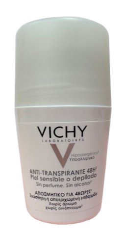 Vichy Deodorant Antiperspirant 48h Roll On White Cap - MeStore - VICHY