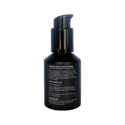 Watermans Camellia & black castor infused hair & body oil - MeStore - Waterman