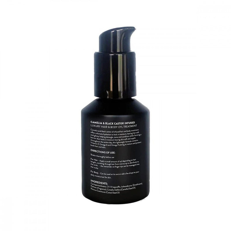 Watermans Camellia & black castor infused hair & body oil - MeStore - Waterman