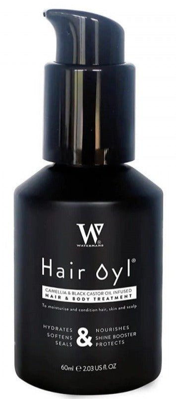 Watermans Camellia & black castor infused hair & body oil - MeStore - Waterman