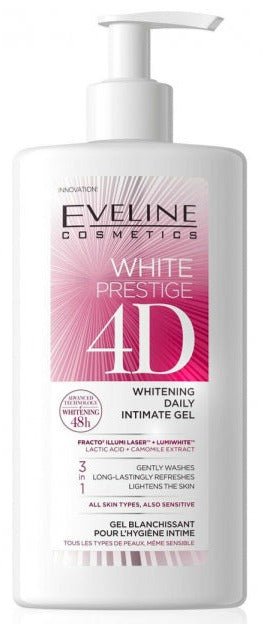 White Prestige 4d Whitening Daily Intimate Gel 250ml - MeStore - Eveline