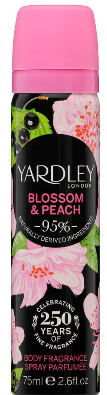 Yardley Body Spray 75Ml Blossom And Peach - MeStore - Yardley