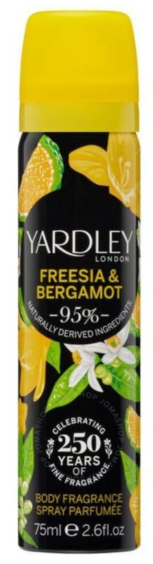 Yardley Body Spray 75Ml Freesia & Bergamot - MeStore - Yardley