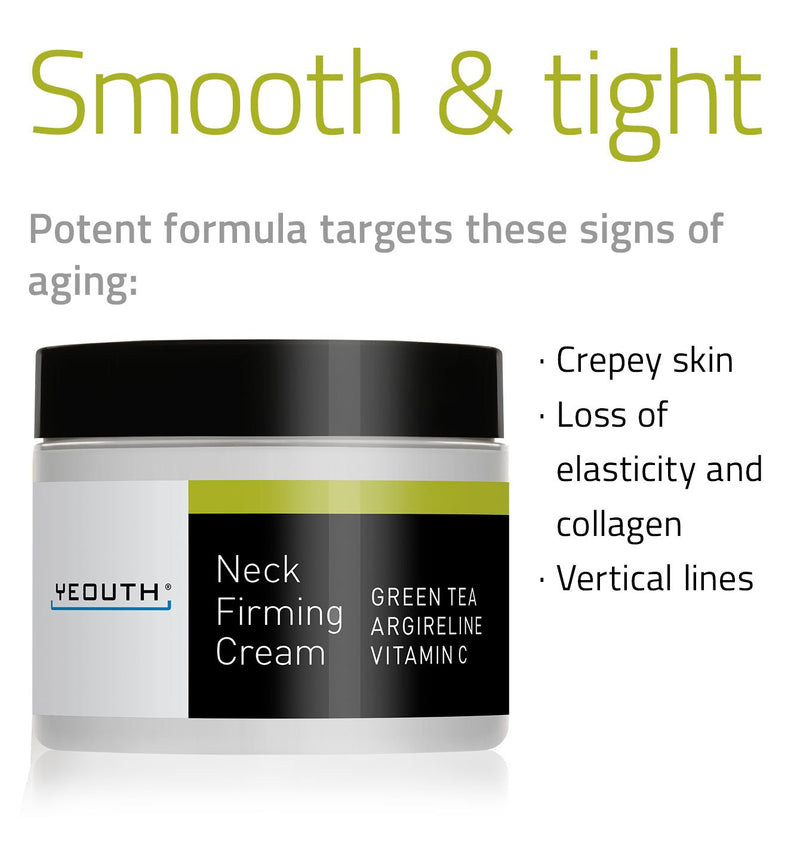 Yeouth Neck Firming Cream With Green Tea, Argireline, Vitamin C, 4oz - MeStore - Yeouth