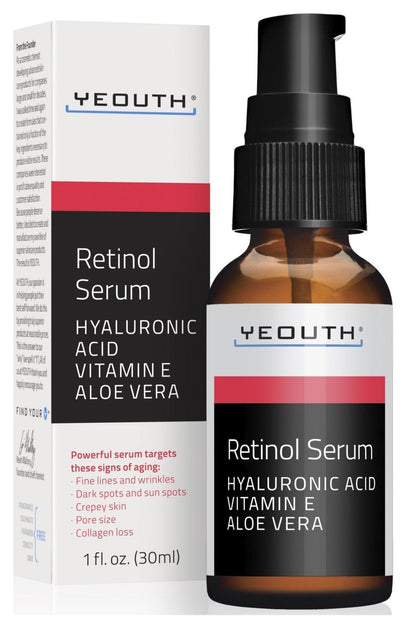 Yeouth Retinol 2.5% Serum With Hyaluronic Acid Vitamin C And Aloe Vera 1 Fl Oz - MeStore - Yeouth