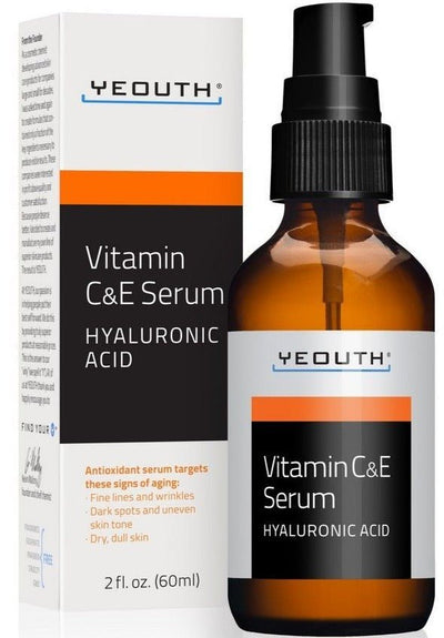 Yeouth Vitamin C And E Serum With Hyaluronicacid, 2oz - MeStore - Yeouth