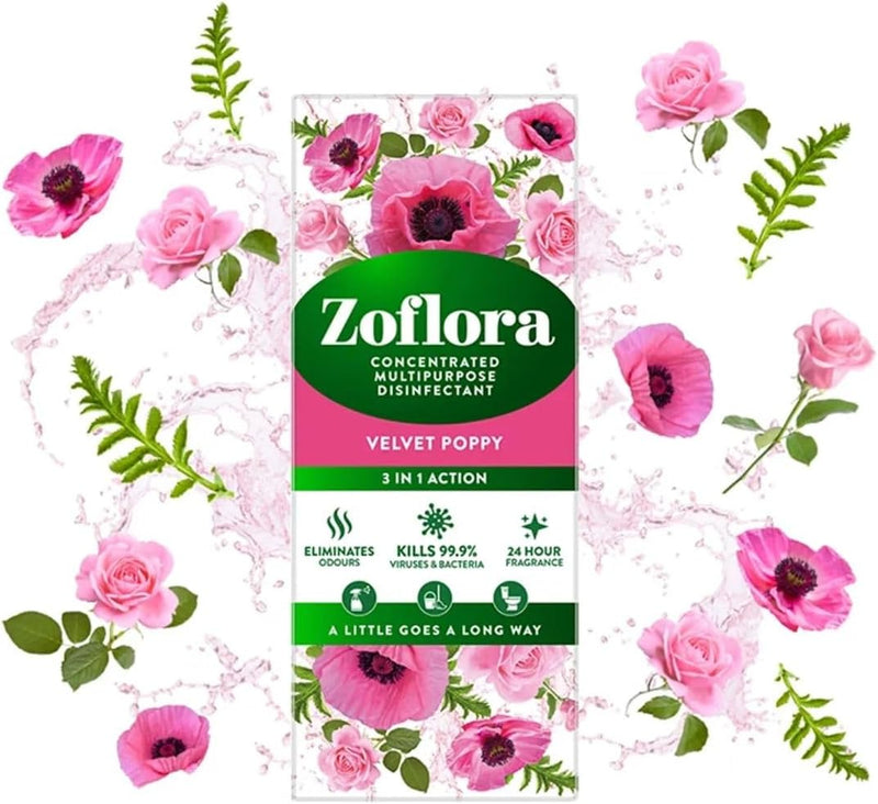 Zoflora 500Ml Velvet & Poppy - MeStore - Zoflora